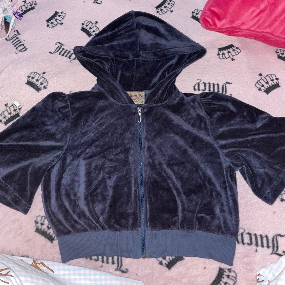Vintage Juicy Couture Cropped Short Sleeve Trackjacket